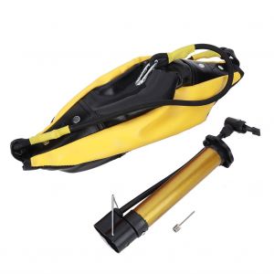 Ballon De Boxe Gonflable Elastique Suspendu, Equipement De Fitness Avec Valve A Air, 38 X 18 Cm, Noir Et Jaune - Neuf