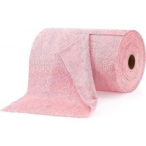 KGABERY-Lot De 2 Rouleaux De Chiffons Jetables En Microfibre Réutilisables Pour La Cuisine,40 Pièces Au Total (Rose) - Neuf