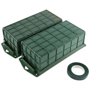 2x Cage En Mousse Florale Pour Les Compositions Florales Mousse Florale S&egrave;che Et Humide - Neuf