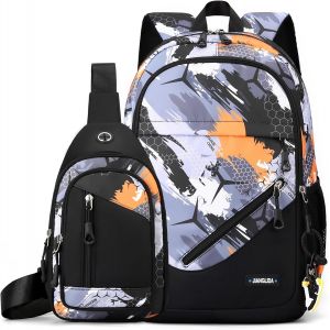 KALSC-Cartable Garcon Primaire College-Sac A Dos Pour Enfants Adolescents Mode Et Multifonctionnel,Cadeau Pour Les Garçons Et Les Filles Âgés De 10 À 12 Ans,Sac D'École Grande Imperméable - Neuf
