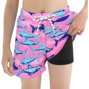 Short De Bain Pour Homme-Short De Bain Pour Garçon-Short De Bain Pour Garçon,Requin Bleu Pastel,7-8 Ans - Neuf