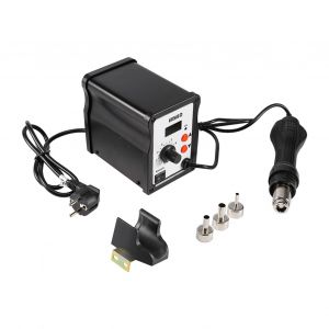 XYONG Station de dessoudage et de soudage CMS numerique, pistolet de retouche a air chaud, 3 buses, Royaume-Uni 220 V - Neuf