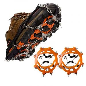 Grödel Crampons Pour Alpinisme Chaussures Avec 26 Dents Épaissi En Acier Inoxydable Anti-Dérapant, Les Crampons De La Chaussure Chaussure Crampons Taille: M Hommes - Neuf
