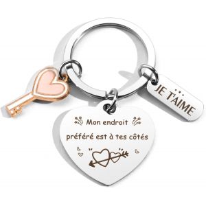 KALANKA-Porte clés Cadeau Amies Atsem Belle Mere Couple Marraine Nounou Papa Soeur Homme Femme - Neuf