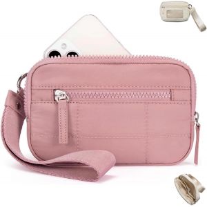 Portefeuilles &Agrave; Dragonne Pour Femmes,Nouveaux Portefeuilles &Agrave; Dragonne 2025 Pour Femmes Avec 3 Fermetures &Eacute;clair,Petite Pochette &Agrave; Dragonne - Neuf