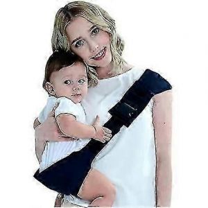 Porte-B&eacute;b&eacute; R&eacute;glable Avec &Eacute;paulette Antid&eacute;rapante,&Eacute;charpe De Soutien Pour Nourrisson En Polyester Doux Et Respirant Pour Nouveau-N&eacute; &Agrave; Tout-Petit - Neuf