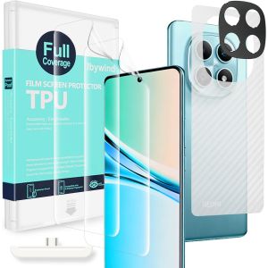 KALANKA-Protecteurs d'&eacute;cran pour Xiaomi Redmi Note 15 5G/Poco M8 5G,2 Pi&egrave;ces Film Hydrogel et Protection Cam&eacute;ra,Facile &agrave; Installer,Support D&eacute;verrouillage Des Empreintes Digitales,Anti-bulle,Anti-&eacute;cla - Neuf