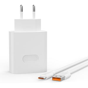 KALANKA-Chargeur Honor, 66W Supercharge Chargeur Rapide pour Honor 200 Pro/ 200 Lite/ 7 Lite/Magic 7 Lite Magic6 Lite 5 Lite 6 5 Pro X6b Mate 60 50 P60 Pad 9 X9 X8a, Rapide avec 2m 6A Cable USB C - Neuf