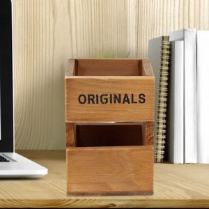 Hjlian Boite De Rangement De Bureau Innovante, Porte-Stylo, Organisateur, Decoration De Bureau A Domicile (Couleur Cuite) - Neuf