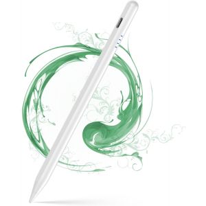 Asas-Stylet Numérique Pour Tablettes Tactiles Compatibles Avec Iphone,Samsung/Android Smart Phone,Stylo Magnétique Rechargeable Pour Tablette D'écriture Et Dessin-Blanc - Neuf
