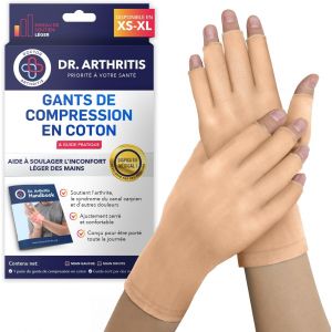 Gants Arthrose Con&ccedil;us Par Des M&eacute;decins, Gants de Compression, Soulagement Des Douleurs Des Mains, Attelle Pouce Homme Femme, Soutien Des Poignets (Beige, Taille S, 1 Paire de Mitaines) - Neuf