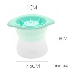 Sphère De Silicone Moule À Glaçons Maison Cuisine Empilable Fusion Lente Boule De Glace Rond Gelée Fabrication Moule Pour Cocktail Verre De Whisky - Type Green11cm - Neuf