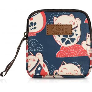 Petit Portefeuille Pour Femme Avec Fermeture &Eacute;clair Et Porte-Cl&eacute;s,&Eacute;tanche,Mini Porte-Monnaie Pour Femme Et Fille,Joli Porte-Monnaie Pour La Monnaie,B-Bleu,8 X 4 X 8,2 Cm,Moderne - Neuf