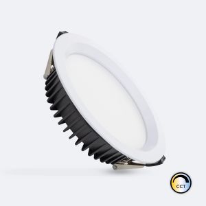 Downlight Led 15w Circulaire Aero Cct S&eacute;lectionnable 130 Lm/W Microprismatique Coupe &Oslash; 160 Mm No Flicker (2700k - 3200k - 4000k) S&eacute;lectionnable (Chaud-Neutre) - Neuf