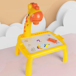 Projecteur D'art Jouet Recyclable Capacit&eacute; Pratique Enfants Jouets D'apprentissage Dessin &Eacute;ducatif Ensemble De Jeu Jouet Pour Kids_Dark Rose - Neuf