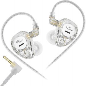 LORANKA-KZ Taurus &Eacute;couteurs filaires IEM Hi-FI pour audiophiles Double Haut-Parleur Dynamique Horizontal de 8 mm Ecouteurs Intra-Auriculaires Basses Profondes C&acirc;ble d&eacute;tachable &agrave; 2 Broches - Neuf