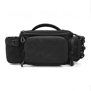 Sac banane pour moto, multifonctionnel, extensible, grande capacite, bouteille d'eau, sac banane pour moto, panneau reflechissant - Neuf