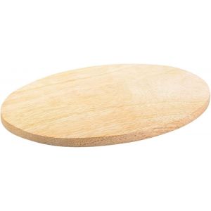 KALANKA-Assiette en Bois Naturel Ovale 10x8cm Dessous de Plat décoration de Table Soucoupe Bois véritable Surface Lisse 10466 - Neuf