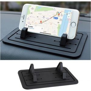 JGD-Support De T&eacute;l&eacute;phone pour Voiture Tableau De Bord, Tapis Antid&eacute;rapant pour T&eacute;l&eacute;phone De Voiture, Support T&eacute;l&eacute;phone Voiture en Silicone, Accessoire pour Tous Les T&eacute;l&eacute;phones GPS V&eacute;hicules - Neuf