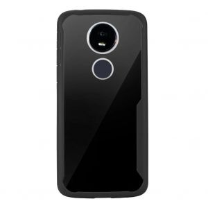 Housse De T&eacute;l&eacute;phone En Silicone Souple Transparent Antichoc Pour Motorola E5 Super Light Noir - Neuf