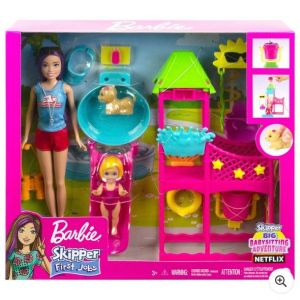 Barbie Skipper Big Babysitting Adventure Water Park Playset - Neuf