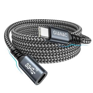 JGD-C&acirc;ble de Rallonge USB de Type C [3M] Rallonge USB C 4K 60Hz Data 10Gbps Charge Rapide 100W C&acirc;ble Extension Compatible iPhone 15 Plus Pro Max MacBook Pro Galaxy S24 Plus Ultra S23 S22 - Neuf