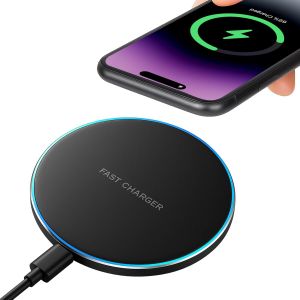 KALANKA-Chargeur sans Fil Rapide 20W, Chargeur Induction Qi Compatible avec Samsung Galaxy S24/S23/S22/S21/S20/S10, iPhone 16/15/14/13/12, Google Pixel, Chargeurs &agrave; Induction pour T&eacute;l&eacute;phones Portable - Neuf