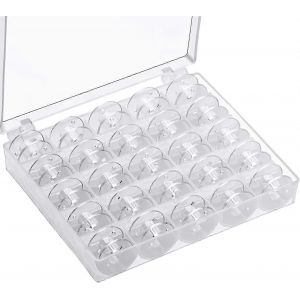 Canettes De Machine &Agrave; Coudre (25 Pcs) - Canettes En Plastique Transparent - Neuf