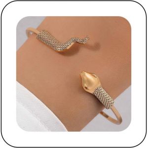Bracelet Boho Serpent Bracelet Manchette Serpent Vintage Bracelet Manchette Serpent Or Bracelet Manchette Ouvert Bracelet Manchette R&eacute;glable Bijoux Pour Femmes Et Filles - Neuf