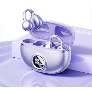 lbgwp60-couteurs À Clipser Sans Fil Bluetooth Hors De L'Oreille, Écouteurs Ouverts À Conduction Osseuse, Écouteurs À Clipser Pour Conduction Osseuse - Neuf