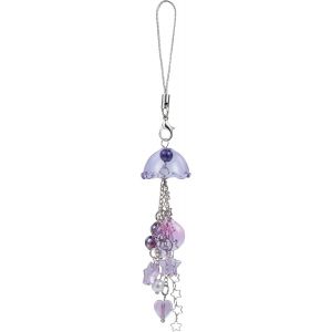 Kalanka-Breloques De T&eacute;l&eacute;phone En Forme De M&eacute;duse Y2k - Accessoires Pour T&eacute;l&eacute;phone Portable - Breloques Mignonnes - Pendentifs Pour T&eacute;l&eacute;phone Portable - Pour Porte-Cl&eacute;s, Appareil Photo, Violet - Neuf