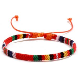Kal-Bracelet De Surfeur Pour Homme Et Femme - 100 % &Eacute;tanche Et Fabriqu&eacute; &Agrave; La Main - Bracelet De Perles En Tissu Boh&egrave;me - Bijou De Plage D'&eacute;t&eacute; Hippie, Einstellbar, Cordon Cir&eacute;, Pas De Gemme - Neuf