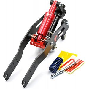 Kit De Suspension Monorim Authentique V4 Pour Trottinette Électrique Xiaomi M365 1s Essential Pro 2 Mi3 Pro4 (Black/Red) - Neuf