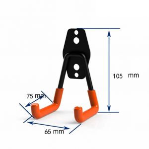 Crochet Métallique Robuste,Organisateur De Garage,Crochets De Suspension De Vélo Muraux,Crochet De Rangement Antidérapant Pour Échelles,Outil De Jardin.Straight Hook 01. - Neuf