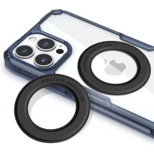 JGD-2 Pack Anneau Magsafe Universel Kit de Conversion de Charge Magn&eacute;tique sans Fil, Anneaux M&eacute;talliques Compatibles SnapLink MagSafe pour iPhone, Samsung, Xiaomi, Noir - Neuf