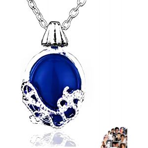 Set The Vampire Daywalking Katherine Sapphire Crystal Necklaces Elena Gilbert Pendant For Fans Cosplay Costume Accessory With Sticker 21 Pieces, Metal, No Gem, Metal, No Gemstone - Neuf