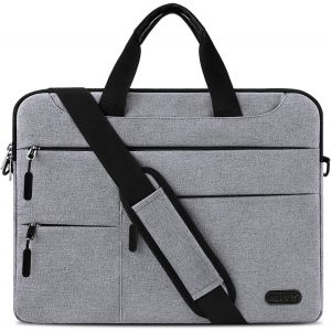 nzqaf-Sacoche pour Ordinateur Portable 14-15.6 Pouces Sac à Main Porte-Documents à Bandoulière Housse Imperméable d'affaires Homme et Femme Mallette Laptop Bag - Neuf