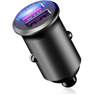 Eryi-Chargeur Allume Cigare Usb [Dual Qc3.0 Port] 36w/7.2a [Tout Métal] Allume Cigare Usb Mini Chargeur Voiture Usb Charge Rapide[2283] - Neuf