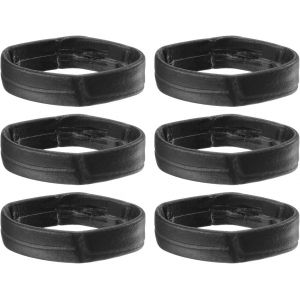 Kal-Pcs Pu Cuir Boucles Remplacement Retenue Anneau Gardien Pour 24mm Largeur Montre Bande, Noir - Neuf