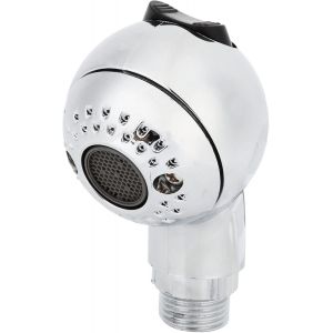 JGD-Pommeau de Douche Pression Anti Calcaire,Douchette Salon de Coiffure avec Double Bouton de R&eacute;glage &agrave; 2 Vitesses,Economie D'eau, Aperture 0,6Pouce - Neuf