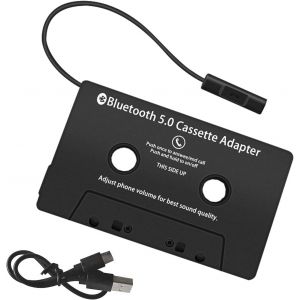 Cassette Adaptateur Voiture Adaptateur,Sans Fil Csr Bt V5.0 Universel Adaptateur Pour Cassette Avec Microphone Intégré Pour Des Appels En Mains Libres,Pour Dvd Radio - Neuf