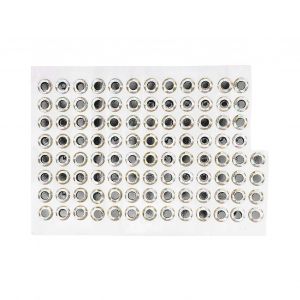 100pcs 10mm Artificiel Pêche Yeux Yeux De Poisson Autocollant Accessoires De Pêche Tackle Leurre De Pêche Yeuxargent - Neuf