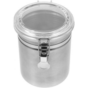 Bo&icirc;te &Agrave; Tabac R&eacute;cipient Herm&eacute;tique En Acier Inoxydable R&eacute;cipient De Stockage Alimentaire En Acier Inoxydable Pots &Agrave; &Eacute;pices Herm&eacute;tiques Conteneurs De Stockage De Nourriture En M&eacute;tal - Neuf