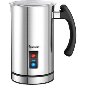 CMWS-Mousseur &agrave; Lait Electrique Chauffe Vite 500W Mousseurs &agrave; Lait Automatique Contr&ocirc;le de Temp&eacute;rature Indicateur Niveau de Lait Rev&ecirc;tement Non-Adh&eacute;sif pour Cappuccino Caf&eacute; Latte - Neuf