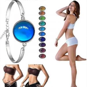 Body Slimming Thermochromic Lymph Detox Bracelet Favorise L'humeur Ajustable Par Le Sang/Yy - Neuf