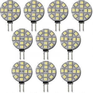 10x G4 Ampoule Led Ac / dc 12v Blanc Non Dimmable 6000-6500k Ampoule De Remplacement 2w Lampe Halog&egrave;ne Pour Cuisine Camping-Car Rv Remorque Boatfonepro - Neuf