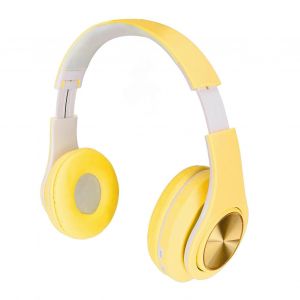 Casque Bluetooth sans fil avec réduction du bruit,design pliable et lumières colorées pour téléphone et ordinateur portable - Neuf