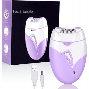 Oayew-&Eacute;pilateur &Eacute;lectrique Femme, T&ecirc;te De Rasage Et Tondeuse, &Eacute;pilateur Facial Et &Eacute;pilation Du Corps, Mini-&Eacute;pilateur Pour Visage, Les Aisselles, Le Bikini Et Les Jambes,Usb,Violet - Neuf