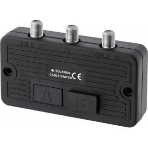 Commutateur c&acirc;ble satellite TV DVB-T HD Digital HDTV 4K UltraHD 3D - Neuf