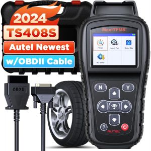 MEVRONISSHOP-MaxiTPMS TS408S Outil de R&eacute;apprentissage TPMS, Mis &agrave; jour par TS408, Scanner de Programmation OBDII,99% Capteur OEM R&eacute;apprentissage/Activation,Lecture/Effacement des DTCs,Identique &agrave; TS5 - Neuf